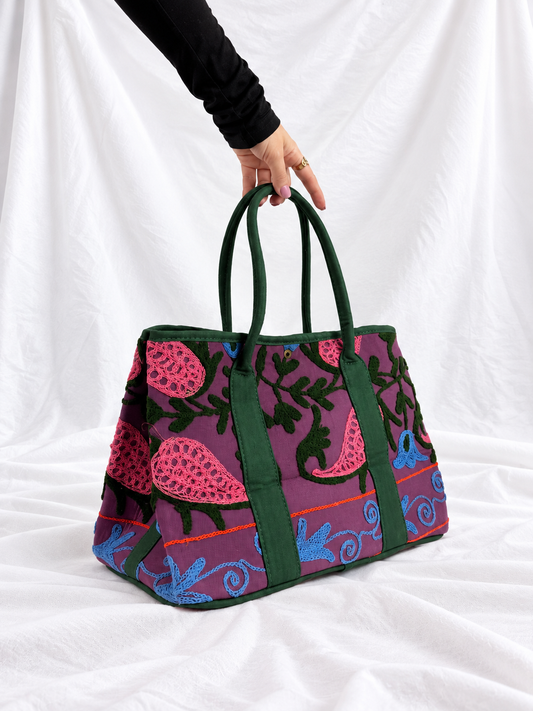 Suzani Shopper in Mulberry Garden