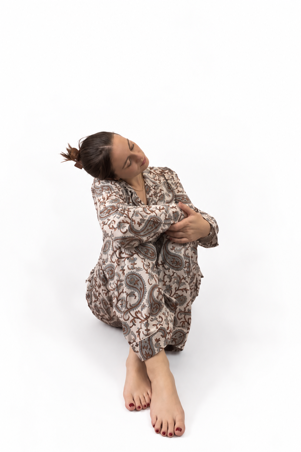 Brown & Grey Pyjama Set