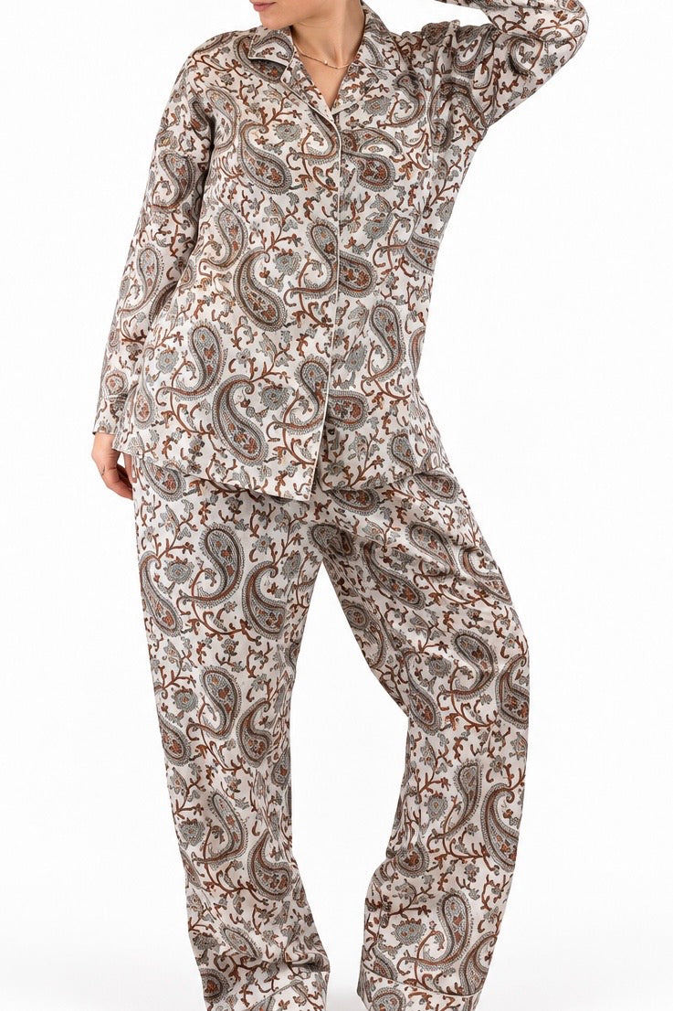 Brown & Grey Pyjama Set