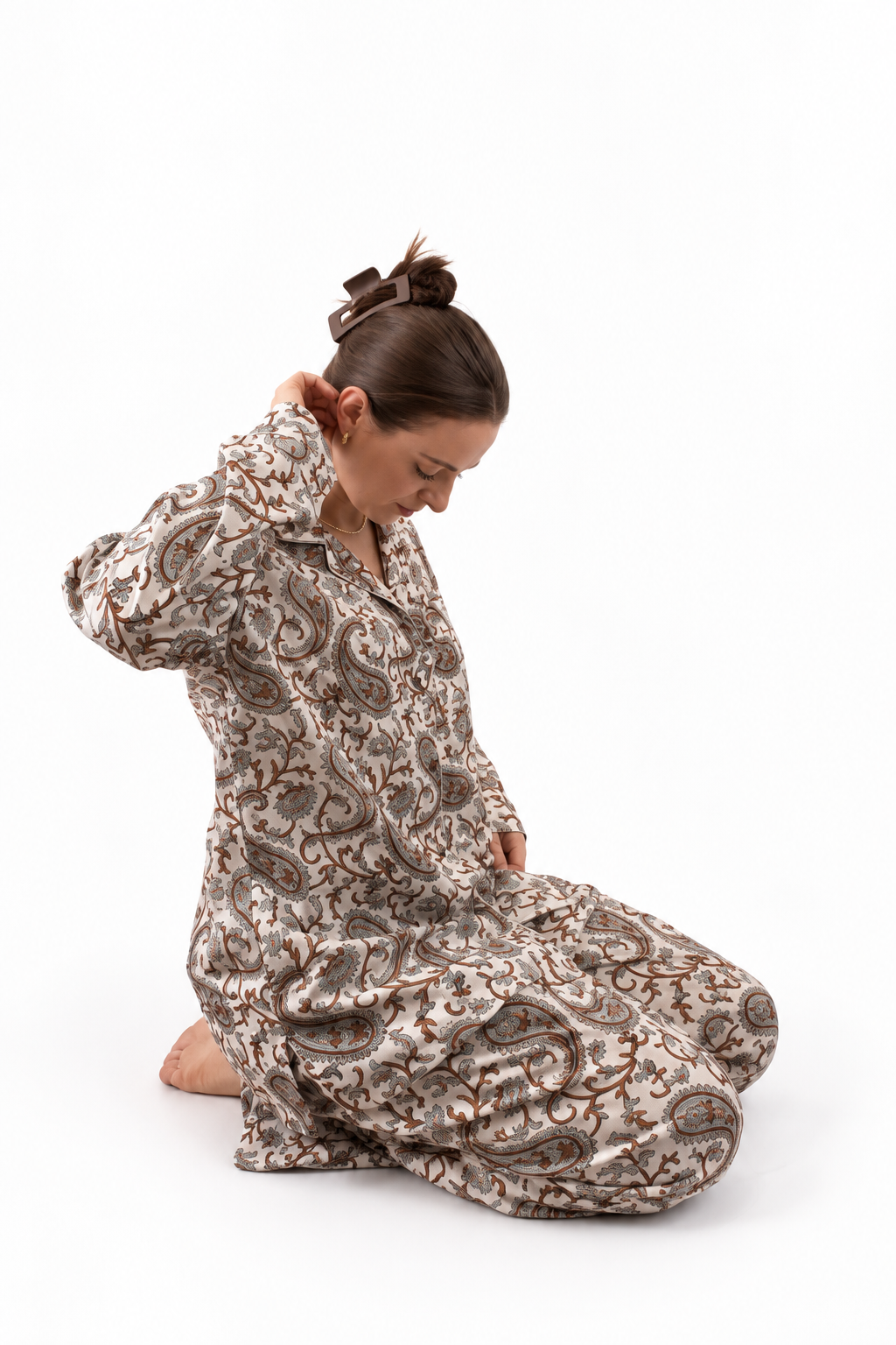 Brown & Grey Pyjama Set
