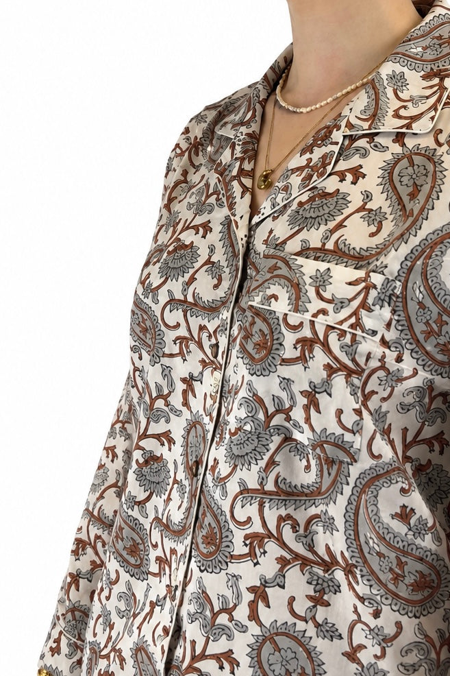 Brown & Grey Pyjama Set