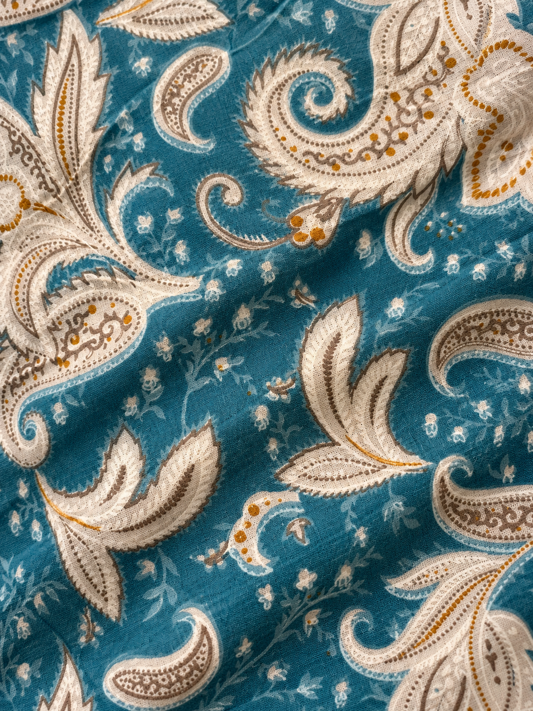 The Angel Dress - White on Blue