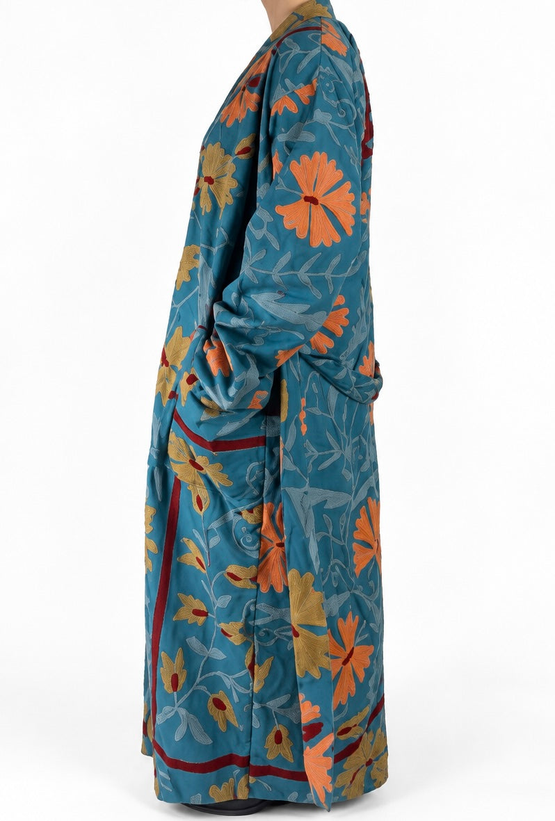 Suzani Duster Coat - Indigo Spice