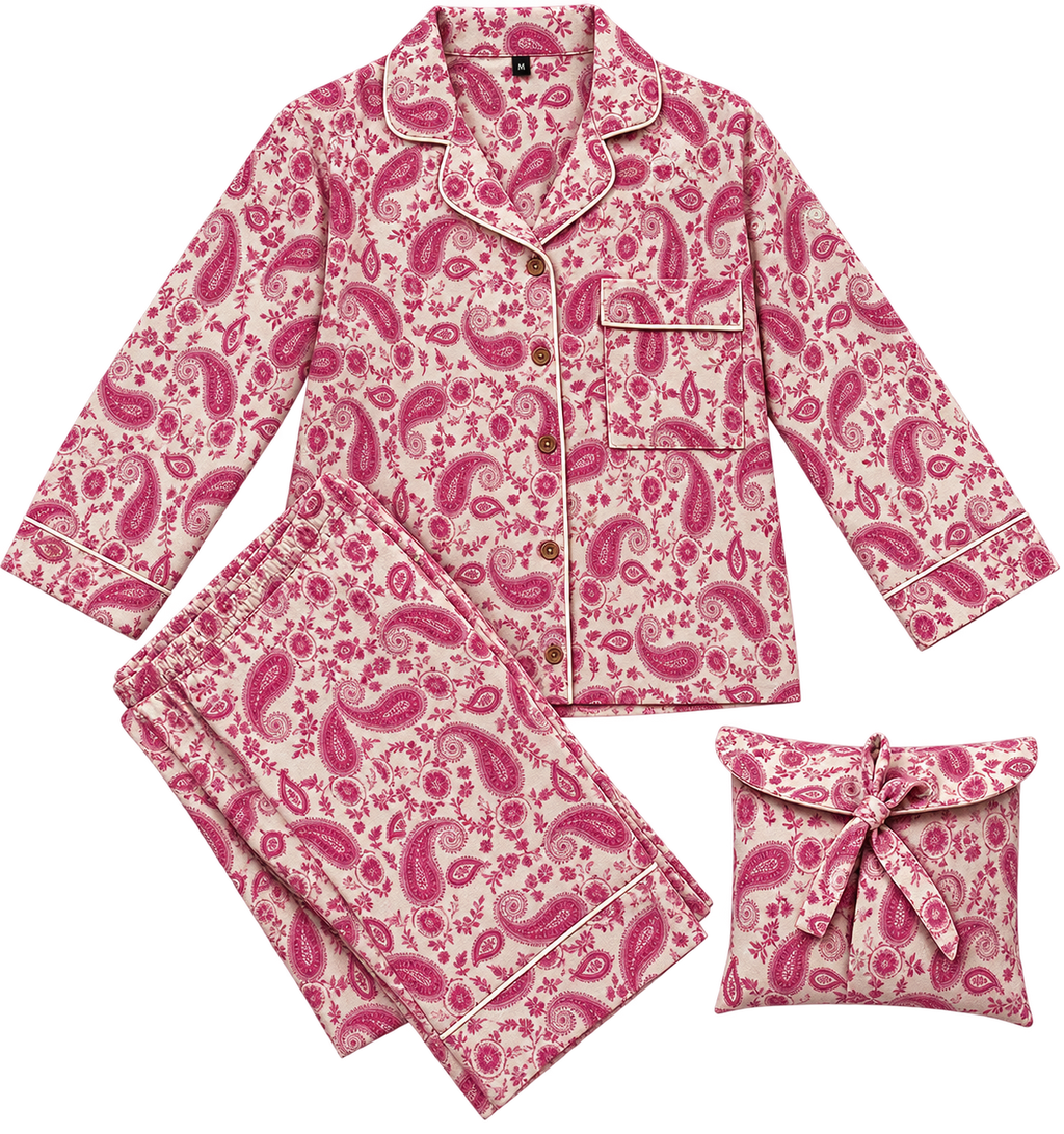 Pink Paisley Pyjama Set