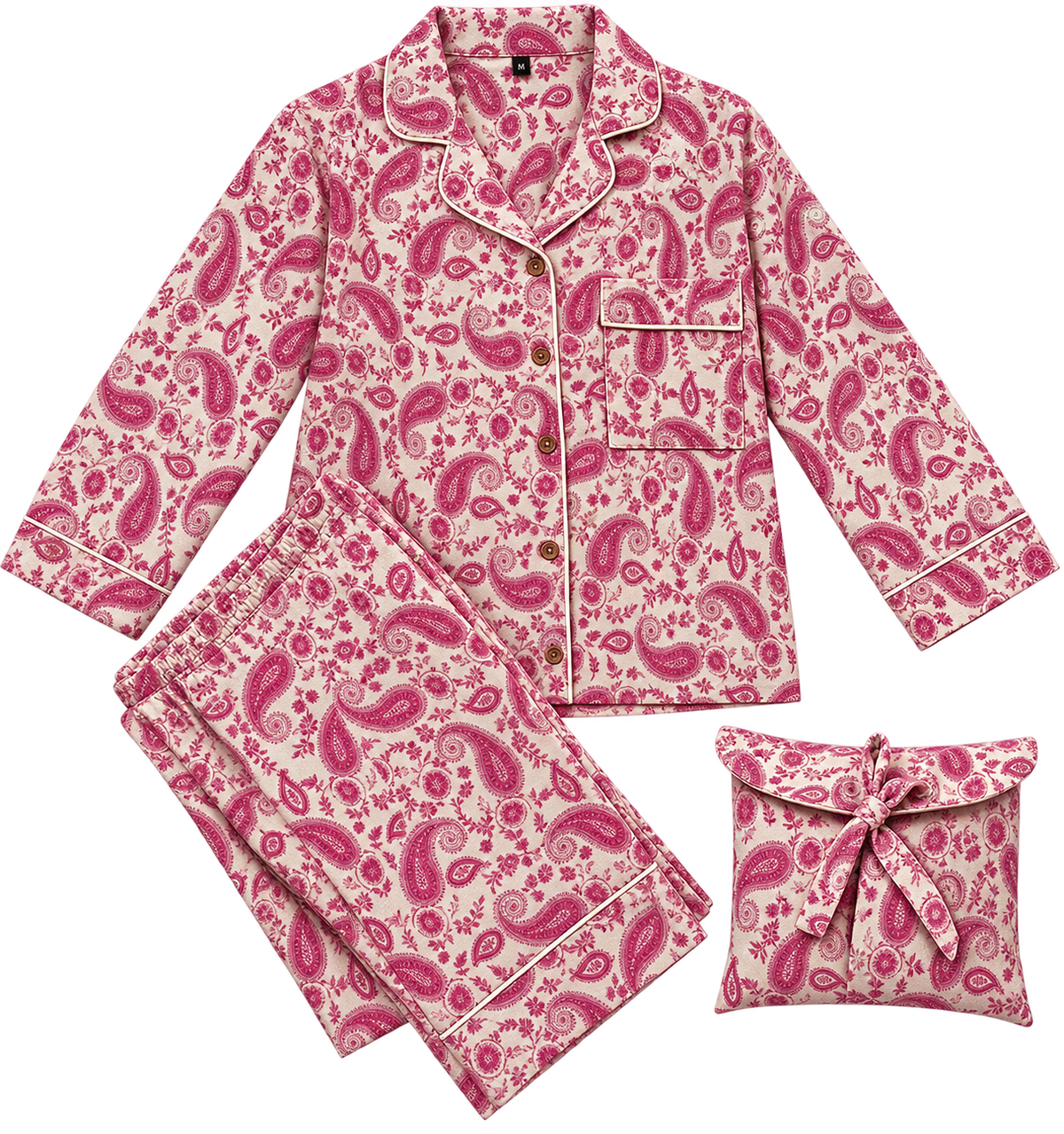Pink Paisley Pyjama Set