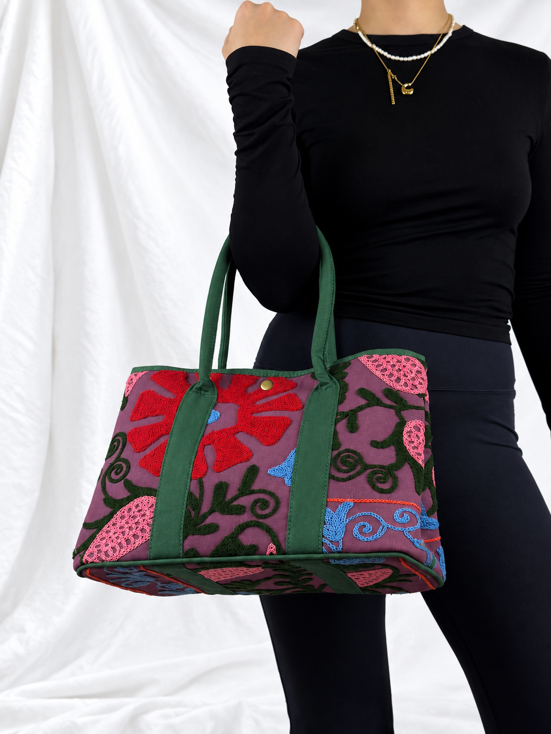 Suzani Shopper in Mulberry Garden
