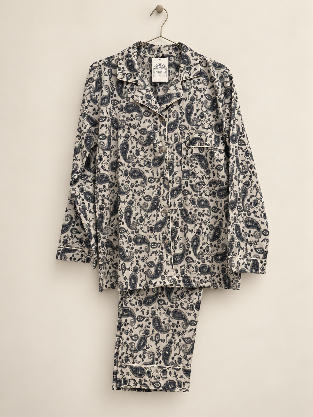 Blue Paisley Pyjama Set