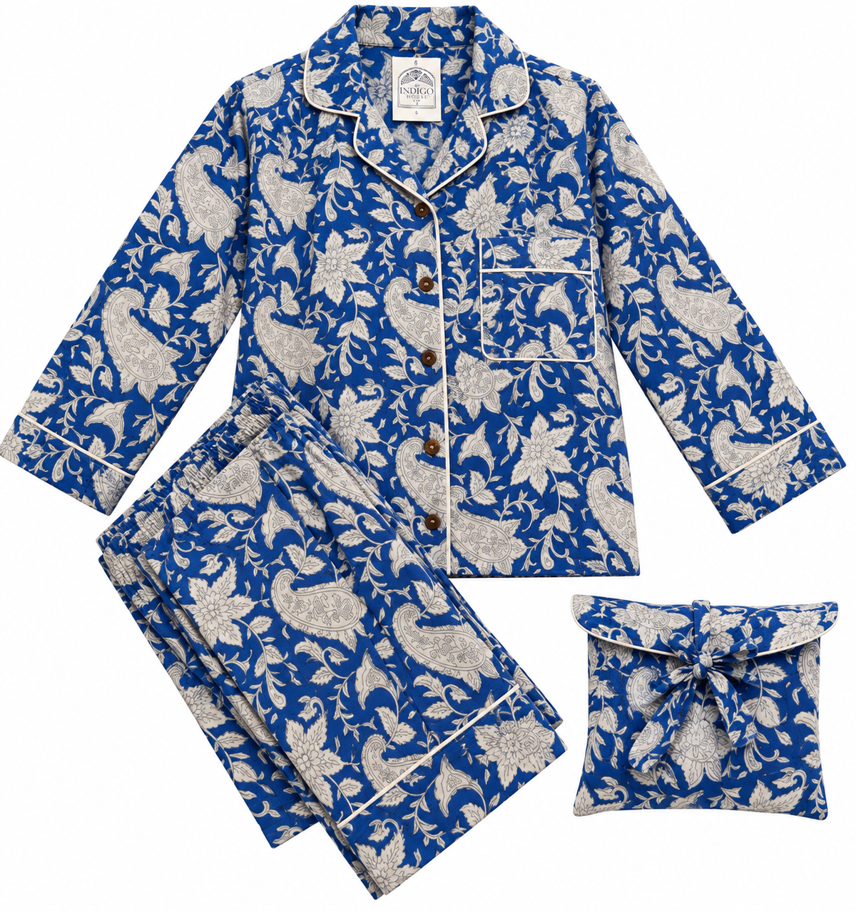 Blue Indigo Pyjama Set