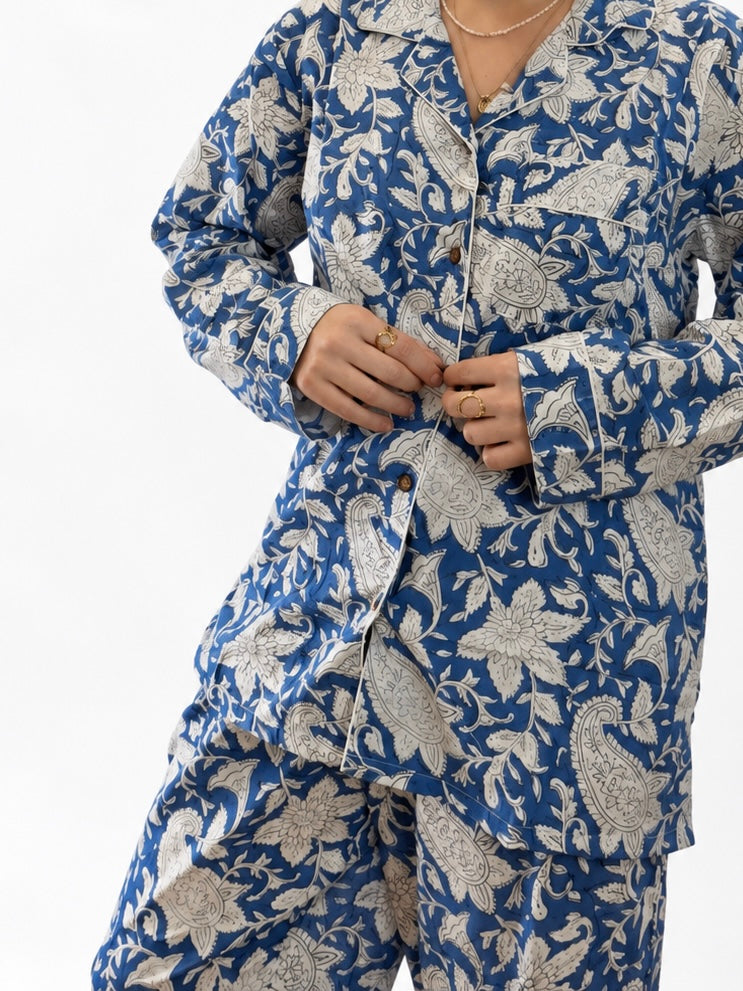 Blue Indigo Pyjama Set