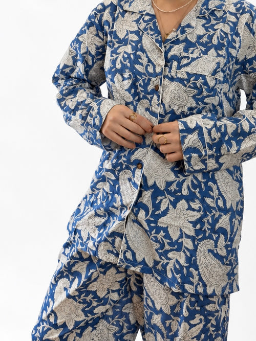 Blue Indigo Pyjama Set